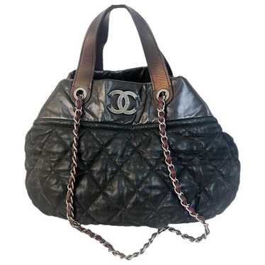 Chanel Petite Shopping Tote leather tote