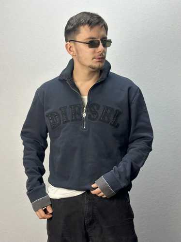 Mens diesel hoodie zip - Gem