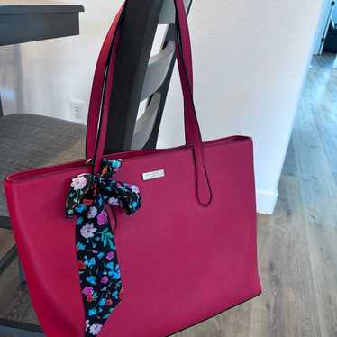 Kate Spade Large Red Tote saffiano