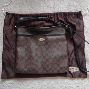 COACH Shoulder Bag Brown with Dust Bag