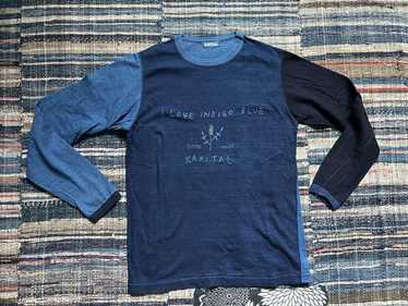 KAPITAL Blue hands ロンT Kapital Blue Hands IDG Jersey Tee - Size 4 - Navy Blue | eBay