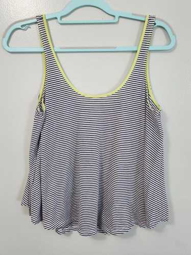 Designer American Eagle Aloha Tank Top Yellow Blue