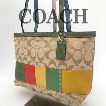 Coach Signature Tote Bag Mini Tote Bag Multicolor