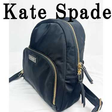 Like-new Kate Spade backpack in black nylon. Black