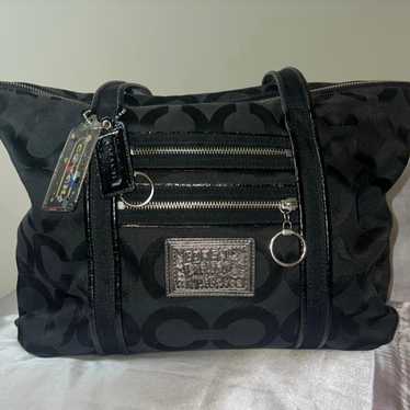 Coach Monogram Poppy Shoulder Bag