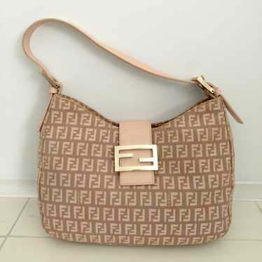 Fendi Zucchino One Shoulder Bag - Beige