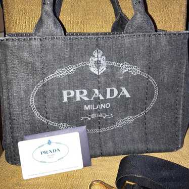 PRADA Canapa Tote Bag