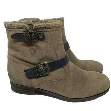 Mark Fisher Brown Suede Fur Lined Boots