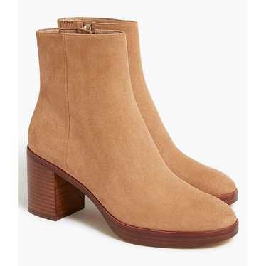 J.Crew $198 Sueded Platform Boots in Sienna Size 1