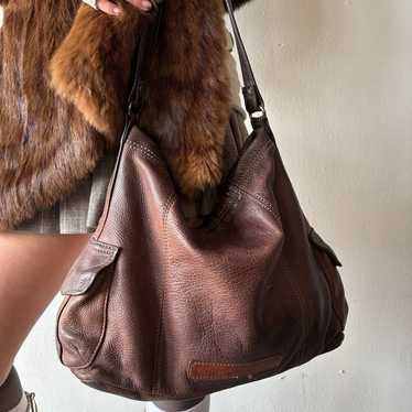 Vintage Fossil Brown Leather Purse