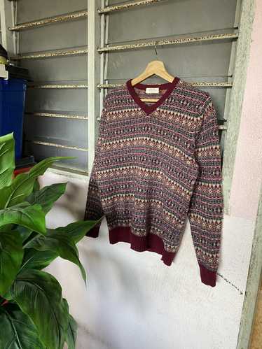 Coloured Cable Knit Sweater × Japanese Brand × Str