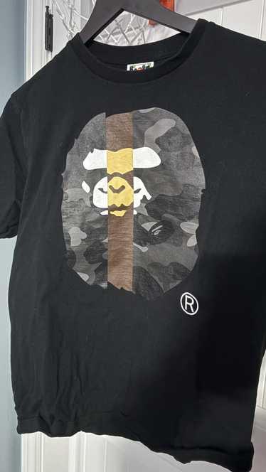 Bape Color Camo Transform Big Ape Head Tee