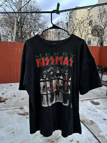 Band Tees × Kiss Band “Merry Kissmas” Kiss Tee