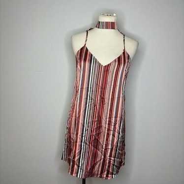 Forever 21- Multicolor Striped Dress with Choker