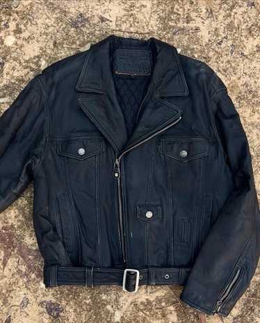 90s GUESS シングル ライダース レザージャケット B系 パンク Y2K OLD GAP 90s-00s シングルライダースレザージャケットオールド