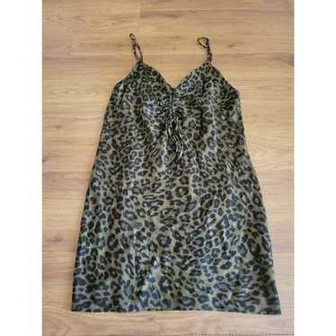 Zara Animal Print Mini Dress