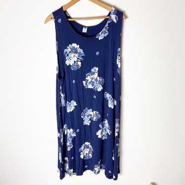 Old Navy Women Blue Floral Dress