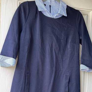 Talbots navy dress size small NWOT!