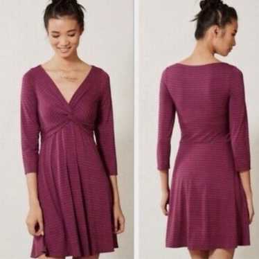 Anthropologie Lilka Striped Jersey Knot Dress. Siz