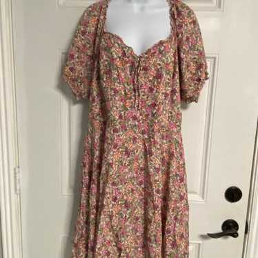 10- OLD NAVY Pink Floral Smocked Dress