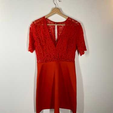 Alexa Admore Coral Lace Dress