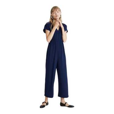 Madewell Petite V-Neck Button-Front Jumpsuit Sz 4