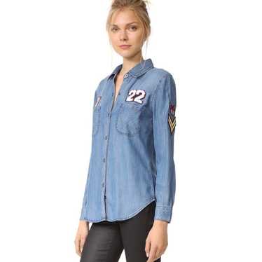 Rails Patch Women’s Chambray Denim Shirt XSmall