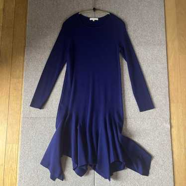 EPoca Navy Flared Hem Knit Dress 40