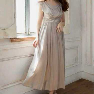 J225014 Lace Caplet Top and Stretch Crepe Flare Skirt MOB Dress