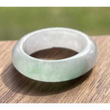 Jade Ring Band Vintage Estate Size 5