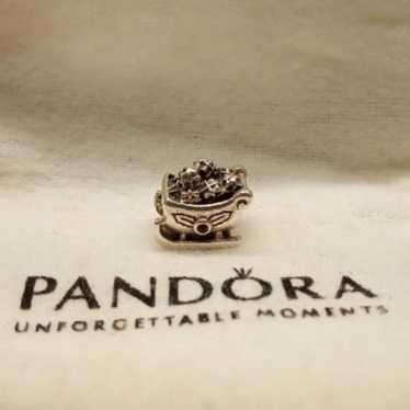 PANDORA CHRISTMAS SLEIGH CHARM 925 STERLING SILVER