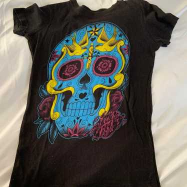 Iron Fist Sugar Skull T Shirt