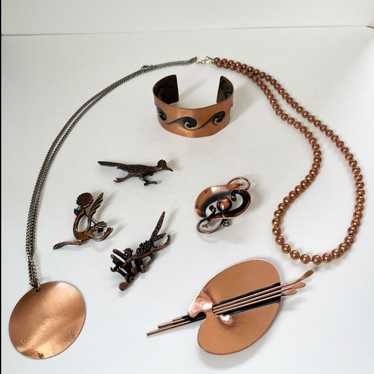 Copper Southwestern Vintage Jewelry Lot