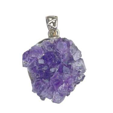 Vintage Amethyst Sterling Silver Pendant