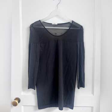 Wolford Sheer Panel Pullover Blouse