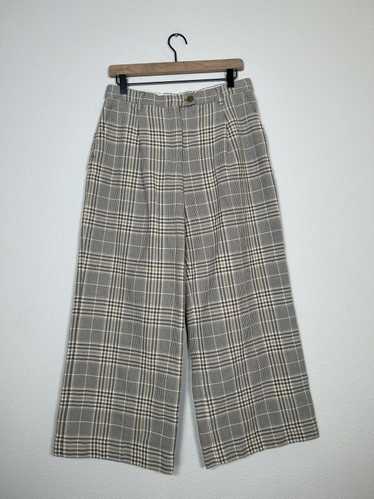 Acne Studios Tweed Plaid Cropped Trousers