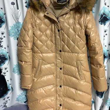 Wantdo Hooded Beige Down Jacket