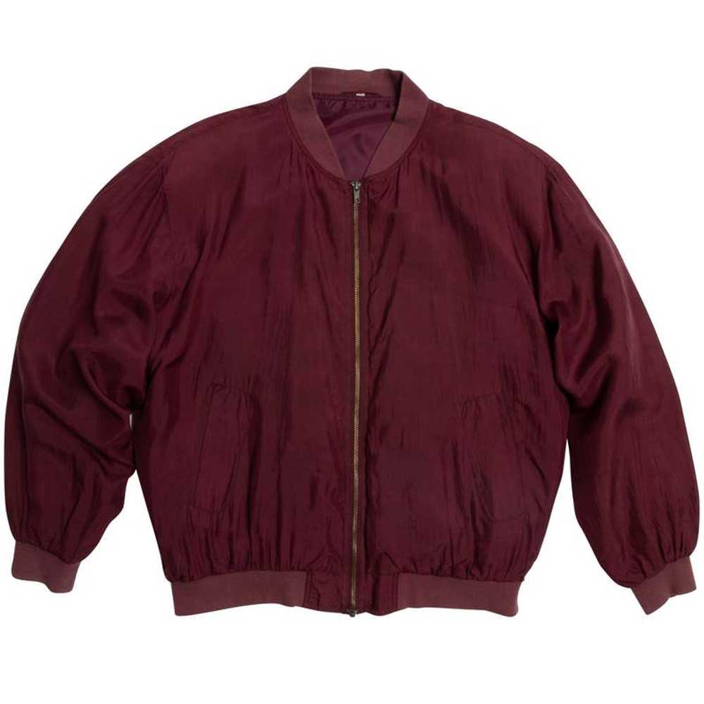Sundazed Silk Bomber Jacket - red - image 1