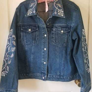 Jean Jacket Vintage Christine Alexander Rhinestone