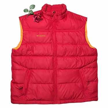 Columbia Red Orange Vest Down filled puffer NWOT X