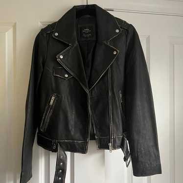 NWOT Zara Women’s genuine sheep leather motorcycle