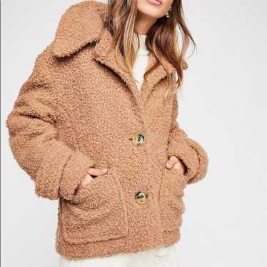 Free People So Soft Cozy Peacoat