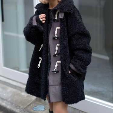 CIAOPANIC Reversible Boa Mouton Duffle Coat