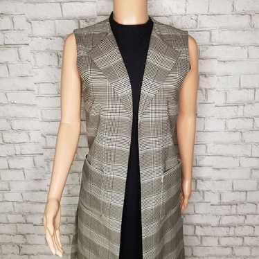 Long Plaid Vest Calvin Klein