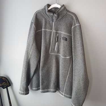 Dark Grey North Face Half-zip