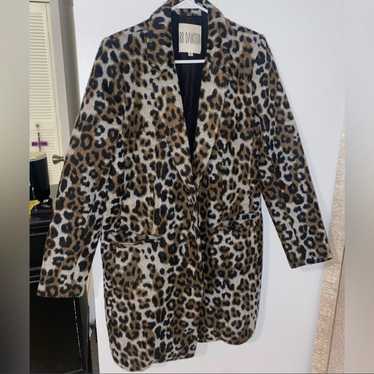 BB Dakota long leopard print jacket M