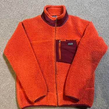 Patagonia fleece jacket orange