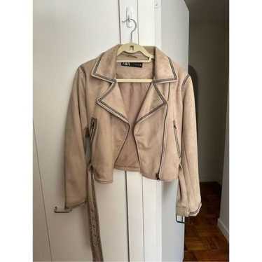 Zara Suede Biker Jacket