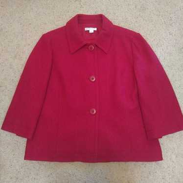 Vtg PENDLETON Women's Wool Red Coat XL