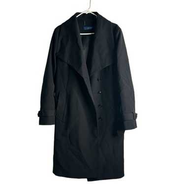 Cole Haan black trench coat size large